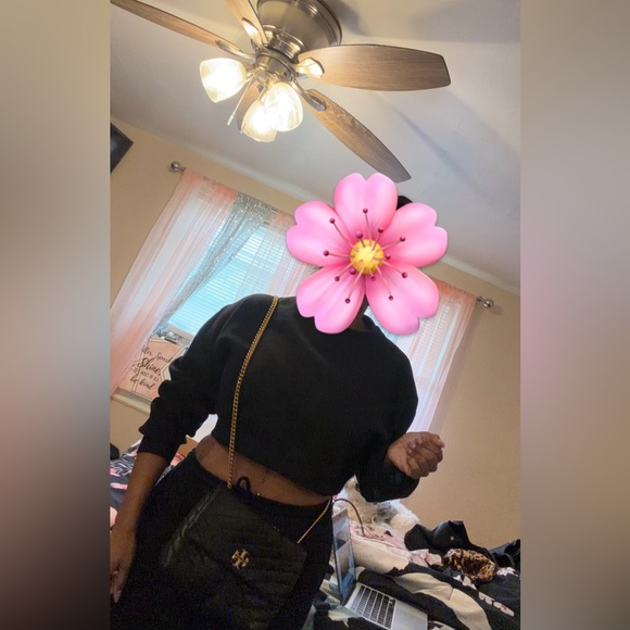 Tory Burch small Black Quilted Leather Kira Bag with Gold Accent - Picture 5 of 7